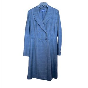 Pendleton wool wrap dress in gray plaid. Mint condition.